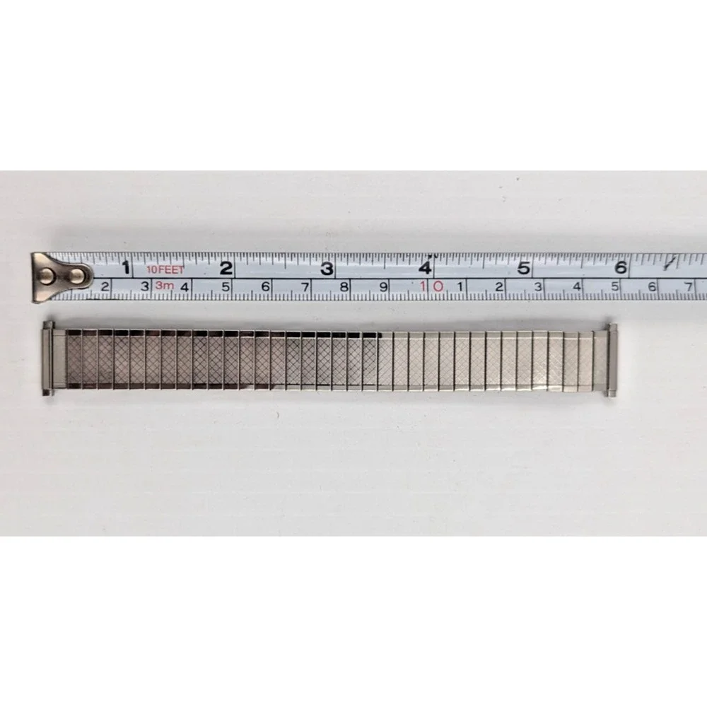 Vintage Bulova Flex Watch Mens Band Stainless Steel